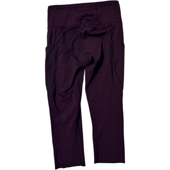Lululemon Athletica Fast & Frew Reflective Nulux 19” Black Cherry Size 6 - Picture 11 of 13
